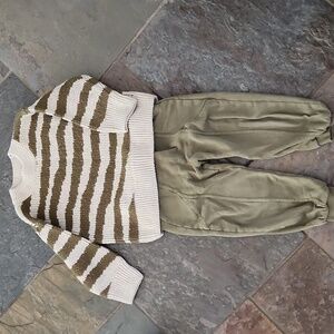 Boys Zara sweater and pants in size 2-3T